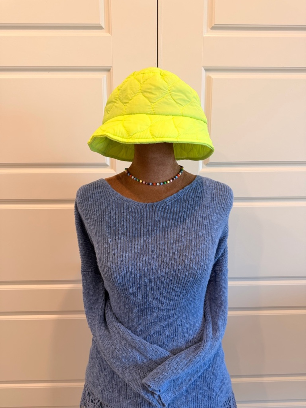 LOFT Blue Scoop Neck Sweater
